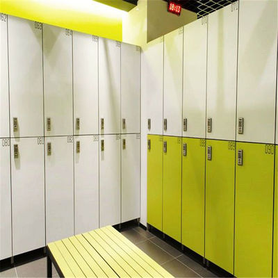 Tủ khóa hai tầng HPL dành cho trường học, Tủ khóa phòng chờ 12mm chống cháy