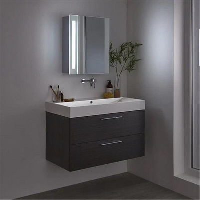 Tủ phòng tắm không thấm nước 1460kgs / M3, Tủ khóa HPL Laminate có gương